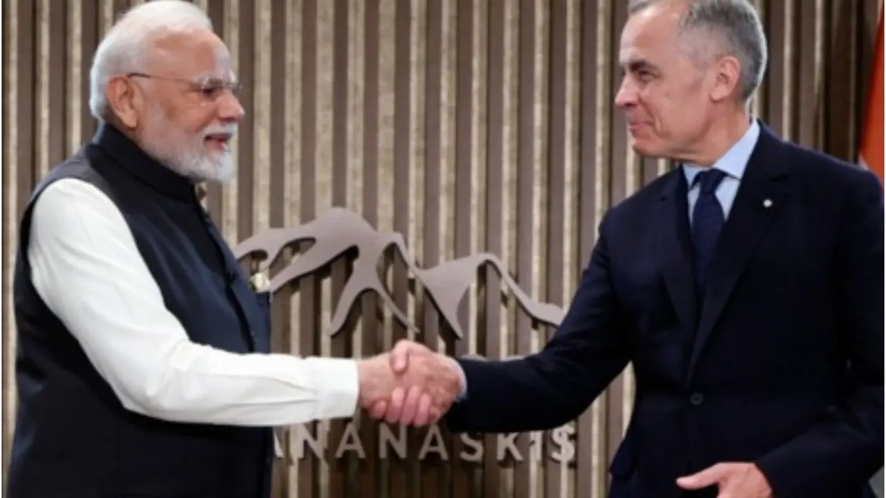 PM Modi met Canadian PM Mark Carney at the G7 Summit.