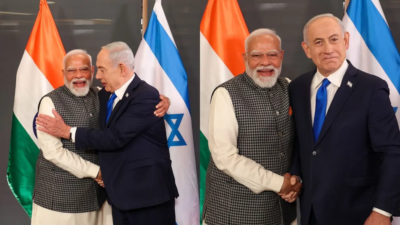 PM मोदी के स्वागत में तालियों की गड़गड़ाहट से गूंज उठी इजरायली संसद, कई मिनटों तक तालियां बजाते रहे सांसद; 'मोदी-मोदी' के लगे नारे PM Modi-Netanyahu