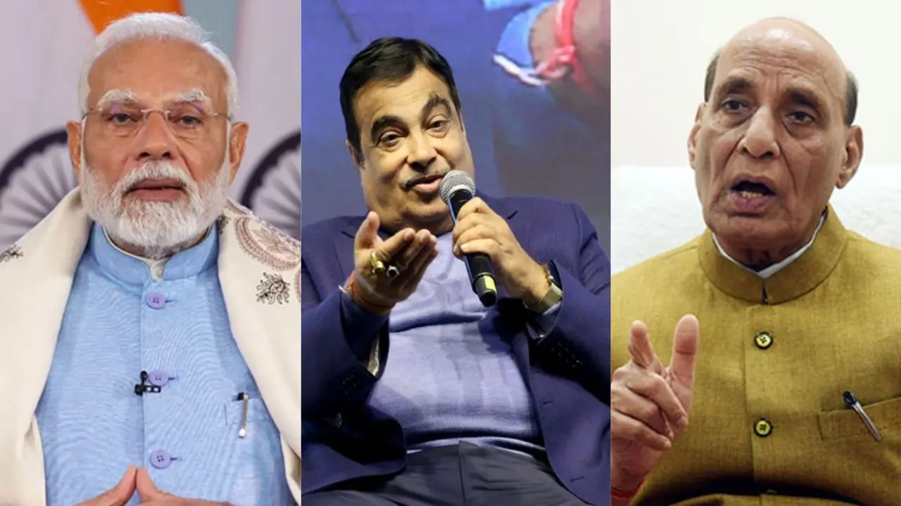PM Modi-Nitin Gadkari-Rajnath Singh