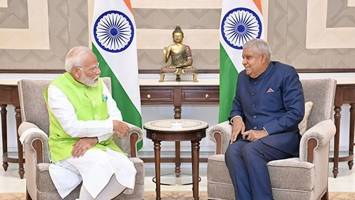 PM Modi On Jagdeep Dhankhar Resign