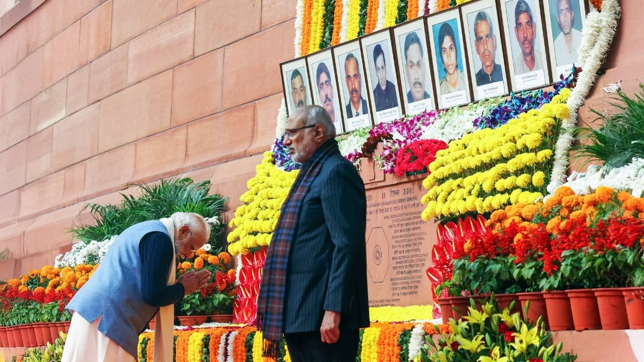PM Modi Pays Tribute to Security Personnel Killed in 2001 Parliament Attack