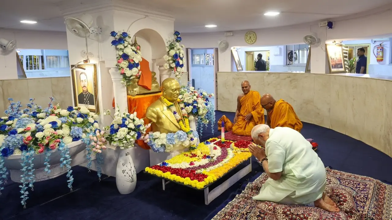 PM Modi pays tributes to Ambedkar on death anniversary