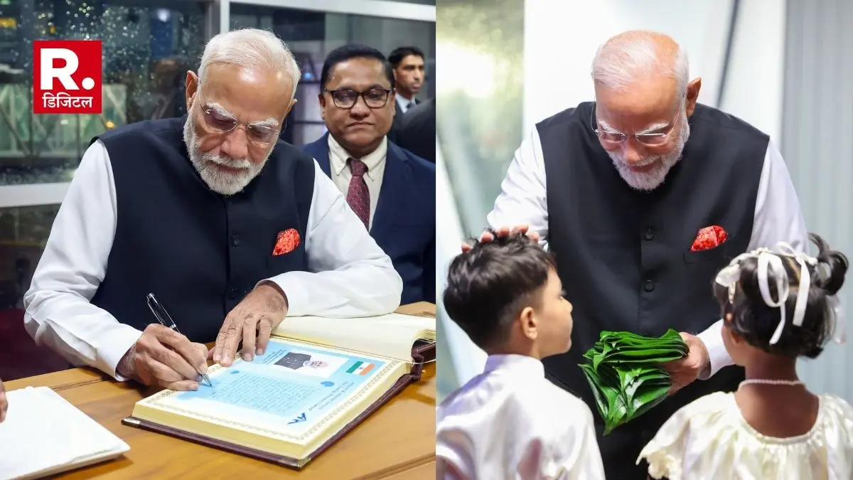 PM Modi receives a warm welcome in Colombo Anura Kumara Dissanayake