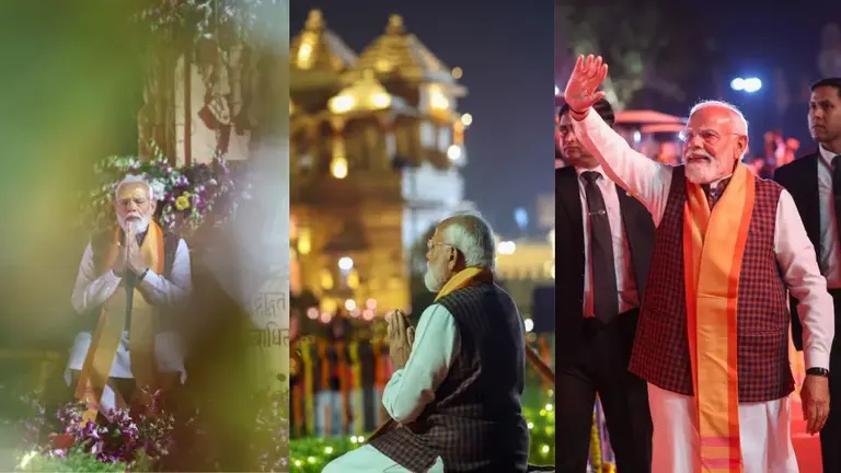 हाथ में डमरू, 108 घोड़ों के साथ शौर्य यात्रा और हर-हर महादेव की गूंज, PM ने भगवान सोमनाथ का जलाभिषेक PM Modi Somnath Mandir