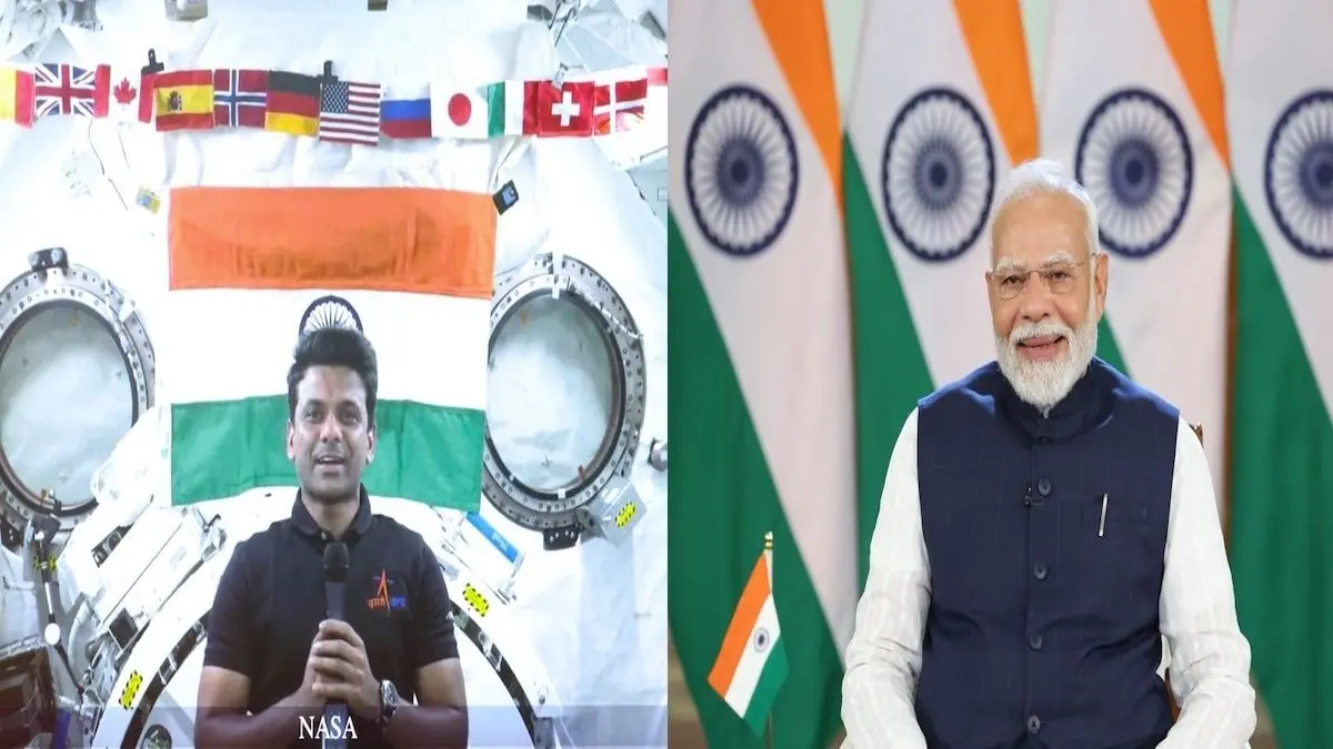 PM Narendra Modi Speaks to Indian Astronaut Shubhanshu Shukla PM Modi Speaks to Indian Astronaut Shubhanshu Shukla Aboard International Space Station