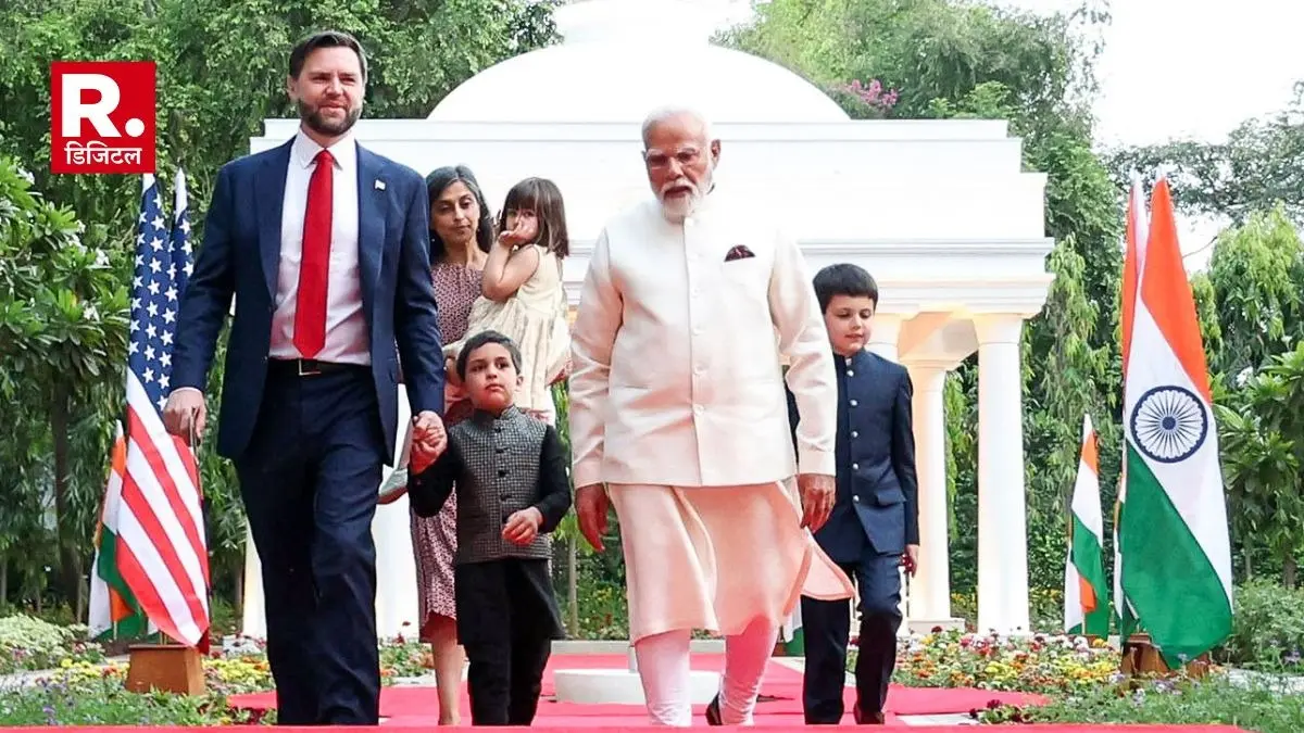 PM Modi welcomes US Vice President JD Vance and family to 7, Lok Kalyan Marg