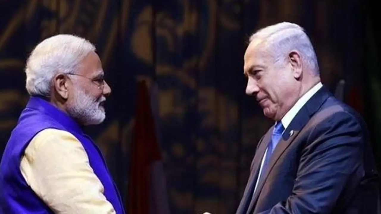 PM Narendra Modi and Israeli PM Benjamin Netanyahu