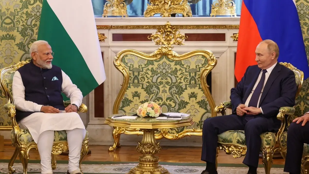 PM Narendra Modi and President Vladimir Putin