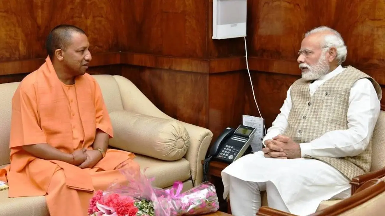 PM Narendra Modi and UP CM Yogi Adityanath