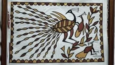 PM Narendra Modi gifted a Sohrai painting, a timeless folk art tradition from Jharkhand, to Russia’s President Vladimir Putin during the BRICS summit