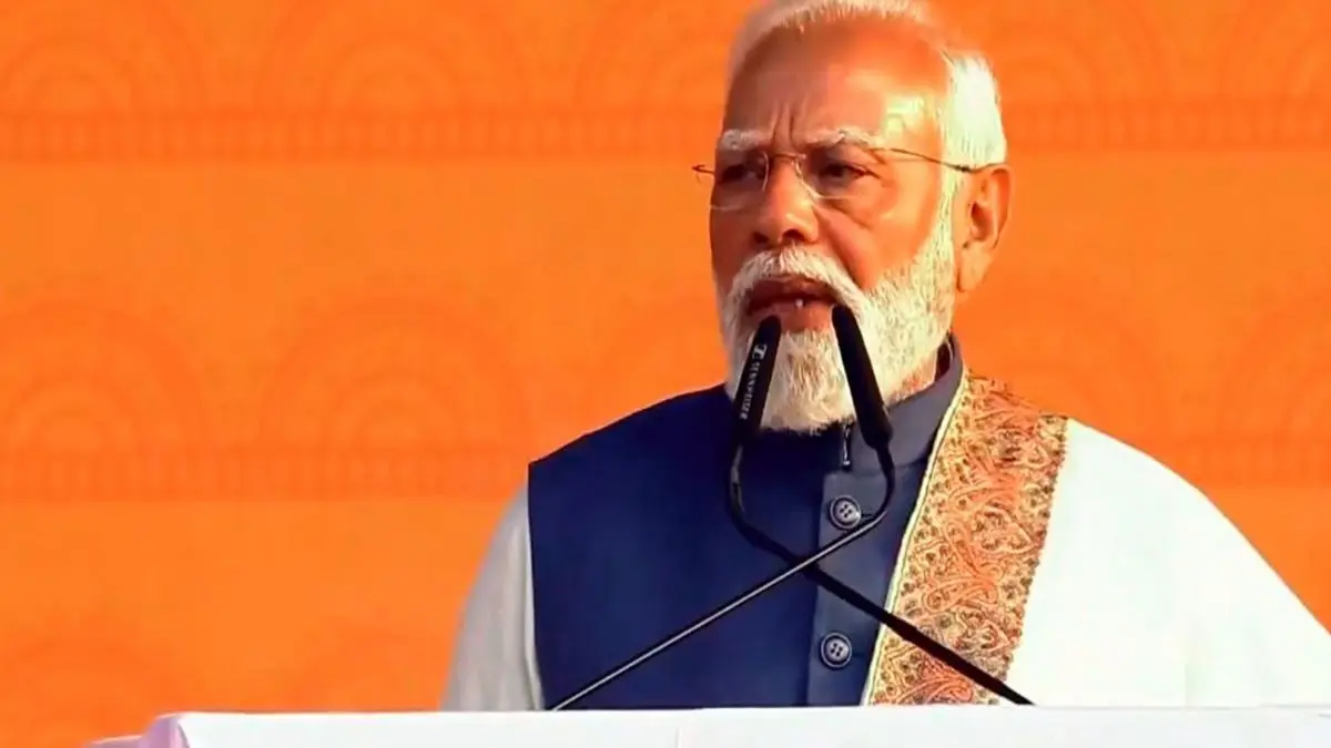 pm narendra modi inaugurates rashtra prerna sthal atal bihari vajpayee deendayal upadhyay shyama prasad mukherjee statues in lucknow