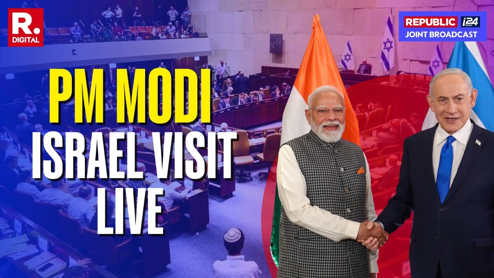 PM Narendra Modi Israel Visit LIVE: PM Modi-Netanyahu High-Level Delegation Meeting Underway, Joint Statement Shortly 