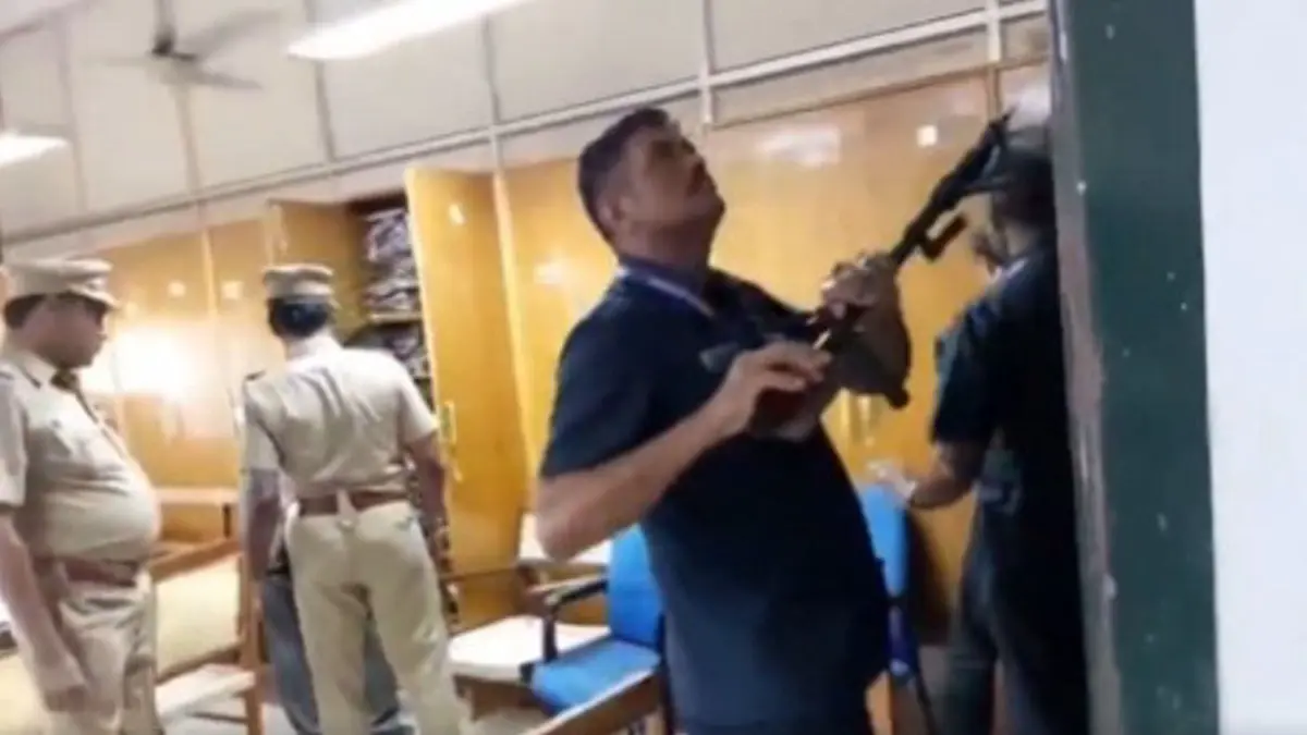 Police personnel and a bomb squad inspect the premises of the Madras High Court on Friday.