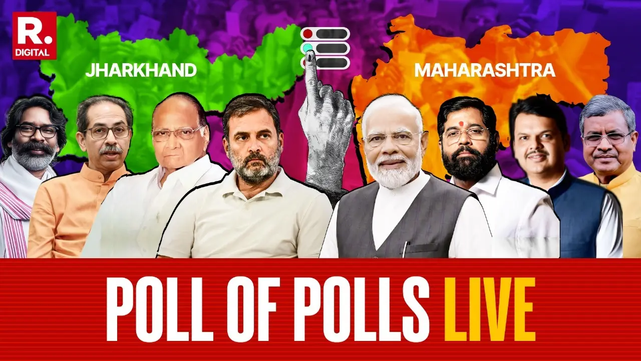 Poll of Polls Predict Mahayuti Win in Maharashtra; Cliffhanger in Jharkhand | Top Points Poll of Polls LIVE: PMARQ, Matrize Predict Mahayuti Win in Maharashtra, NDA to Oust JMM in J'khand