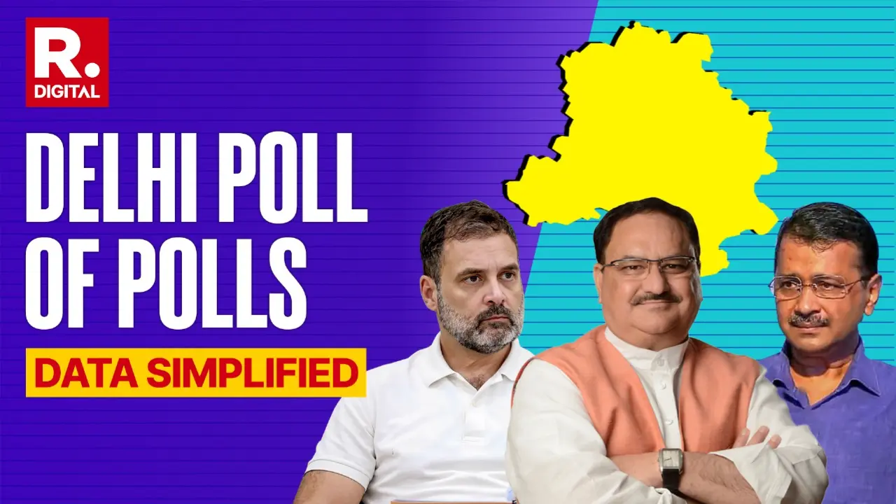 Delhi Poll of Polls Data In Simple Numbers: Top Points Pollsters are predicting victory for BJP in the Delhi Assembly polls