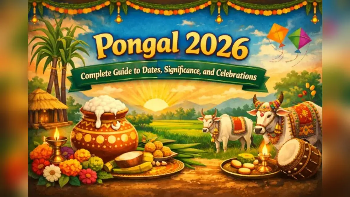 Pongal 2026 Festival: Dates, History, Significance, Rituals & Wishes Complete Details