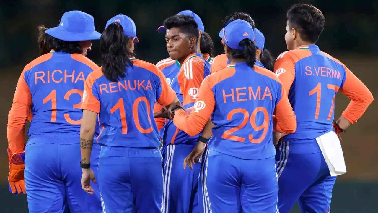 ICC Women's T20 World Cup 2024: India Can Qualify For Semi-Finals With Net Run rate Coming Into Play Pooja Vastrakar celebrates a fall of wicket