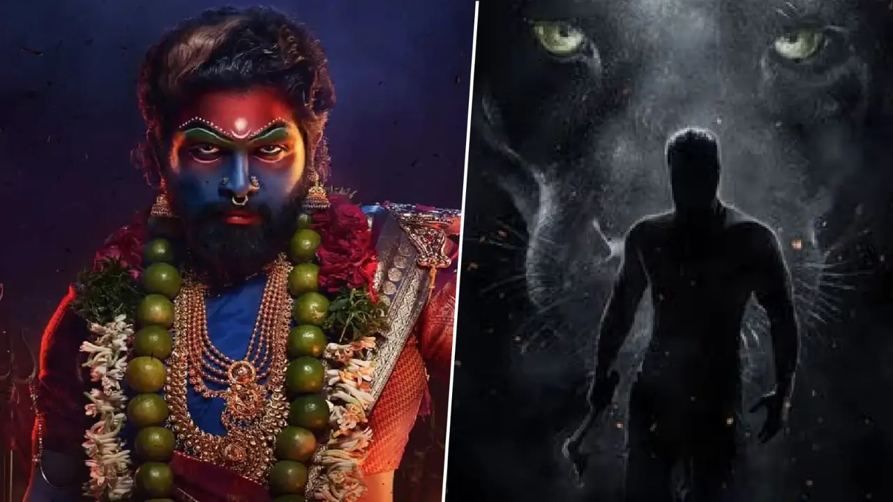 Bagheera Gets 'Unfair Treatment' In Telugu States, Netizens Swear Revenge Against Pushpa 2 Posters of Pushpa 2 and Bagheera