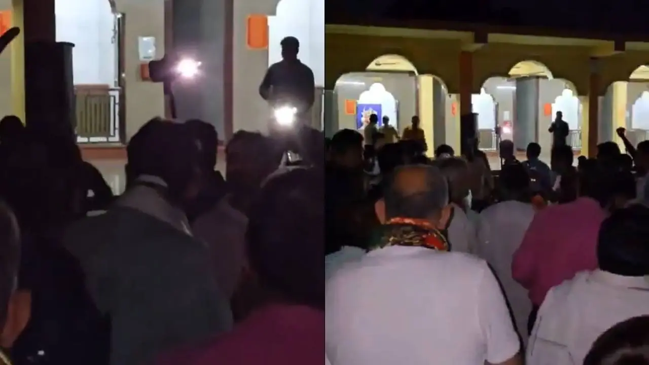 Power cut during the programme of UP Energy Minister Arvind Kumar Sharma