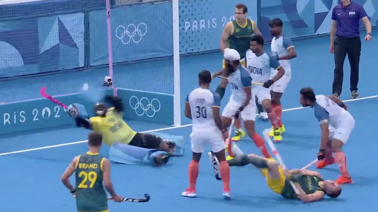 PR Sreejesh Emerges Hero With An Epic Last Minute Save To Ensure India's Historic Win vs Australia PR Sreejesh save at Paris Olympics