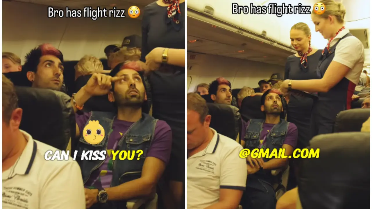 Prank Video on flight
