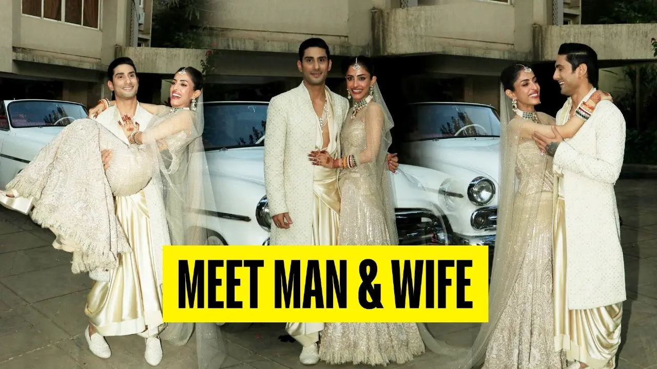 Prateik Gandhi-Priya Banerjee Make First Public Appearance As Husband And Wife, Distribute Sweets To Paparazzi | WATCH Prateik Babbar and Priya Banerjee
