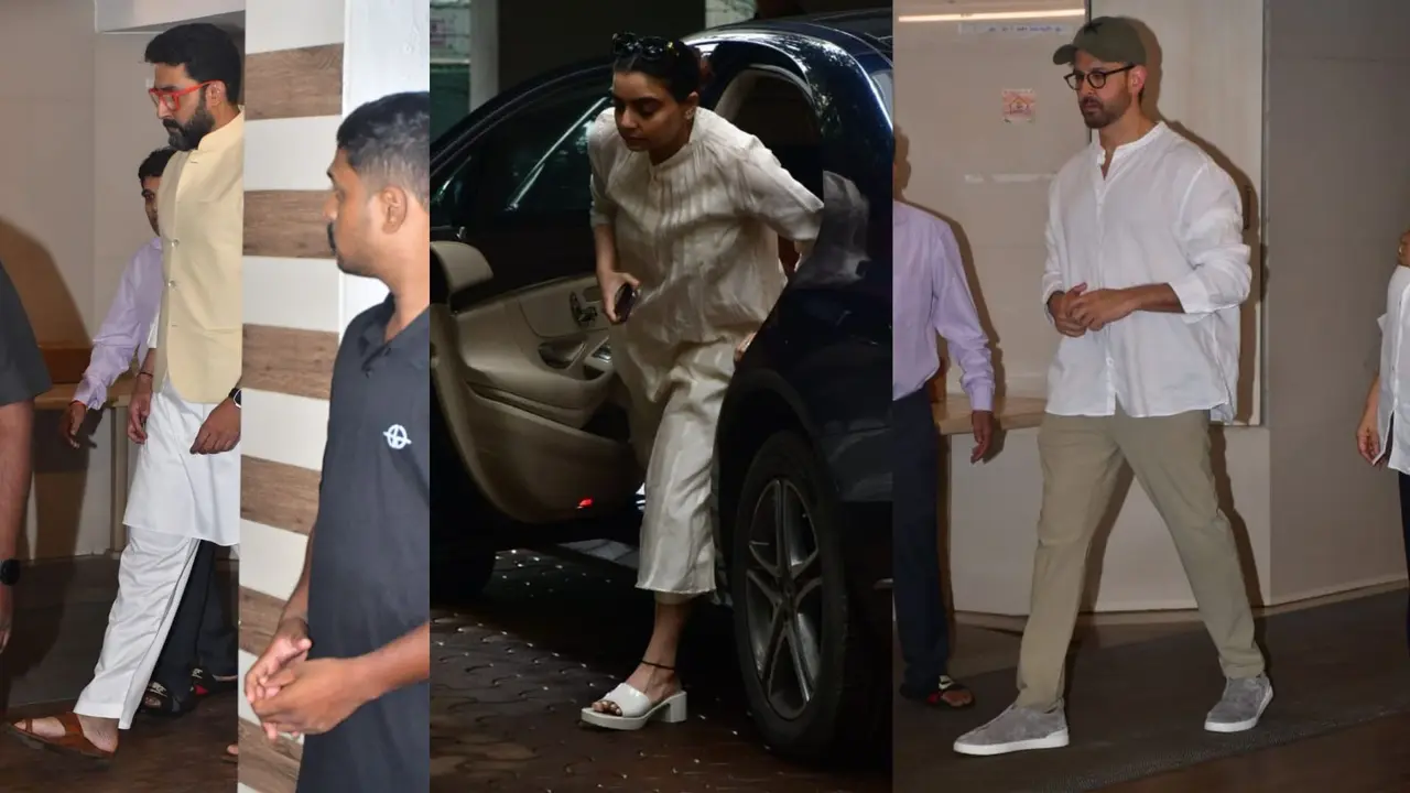 Hrithik Roshan, Vaibhavi Merchant, Sania Mirza Stand By Farah Khan After Her Mother's Death Prayer Meet