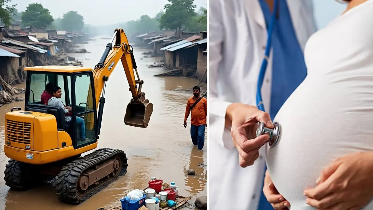 Pregnant woman rescue