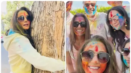 Preity Zinta Holi Celebration