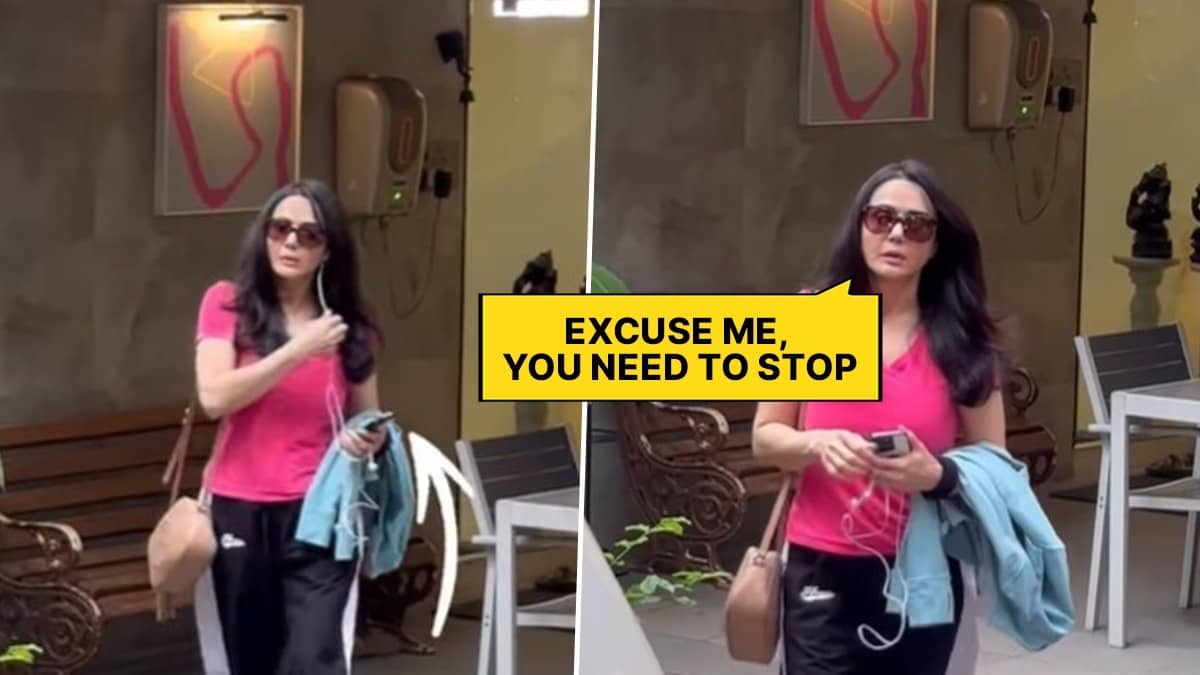 Preity Zinta loses cool at paps
