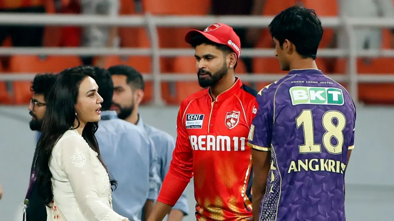 Preity Zinta, Shreyas Iyer, Angkrish Raghuivanshi