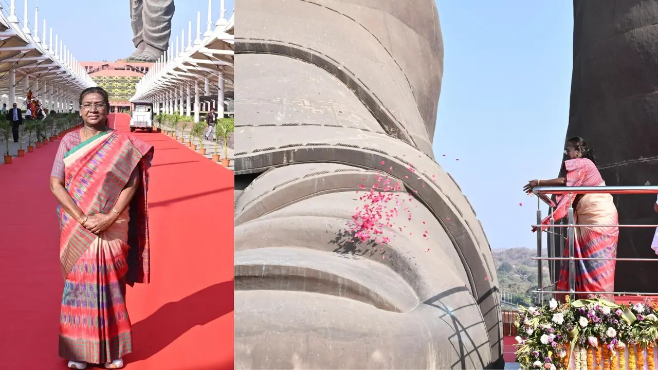 राष्ट्रपति मुर्मू ने ‘स्टैच्यू ऑफ यूनिटी’ का दौरा किया, सरदार पटेल को श्रद्धांजलि अर्पित की President Droupadi Murmu