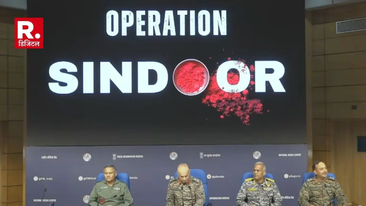 Press conference of the three armies on Operation Sindoor