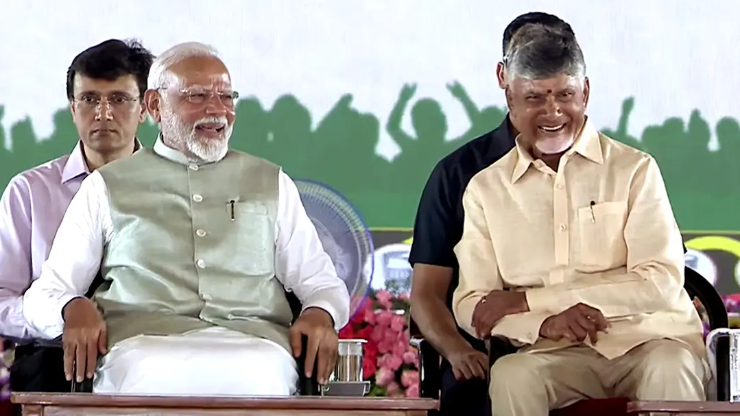 PM Modi’s Leadership & India’s Digital Revolution – CM Naidu Reveals What’s Next for India Prime Minister Narendra Modi and Andhra Chief Minister Chandrababu Naidu