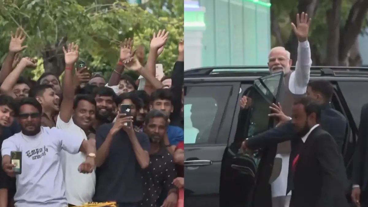 'Narendra Modi Zindabad' Echoes in Maldives as PM Modi Receives Warm Welcome Prime Minister Narendra Modi received a warm welcome in Malé