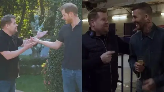 Prince Harry’s Secret Feud With Corden And How Beckham Stepped In To Defuse The Drama