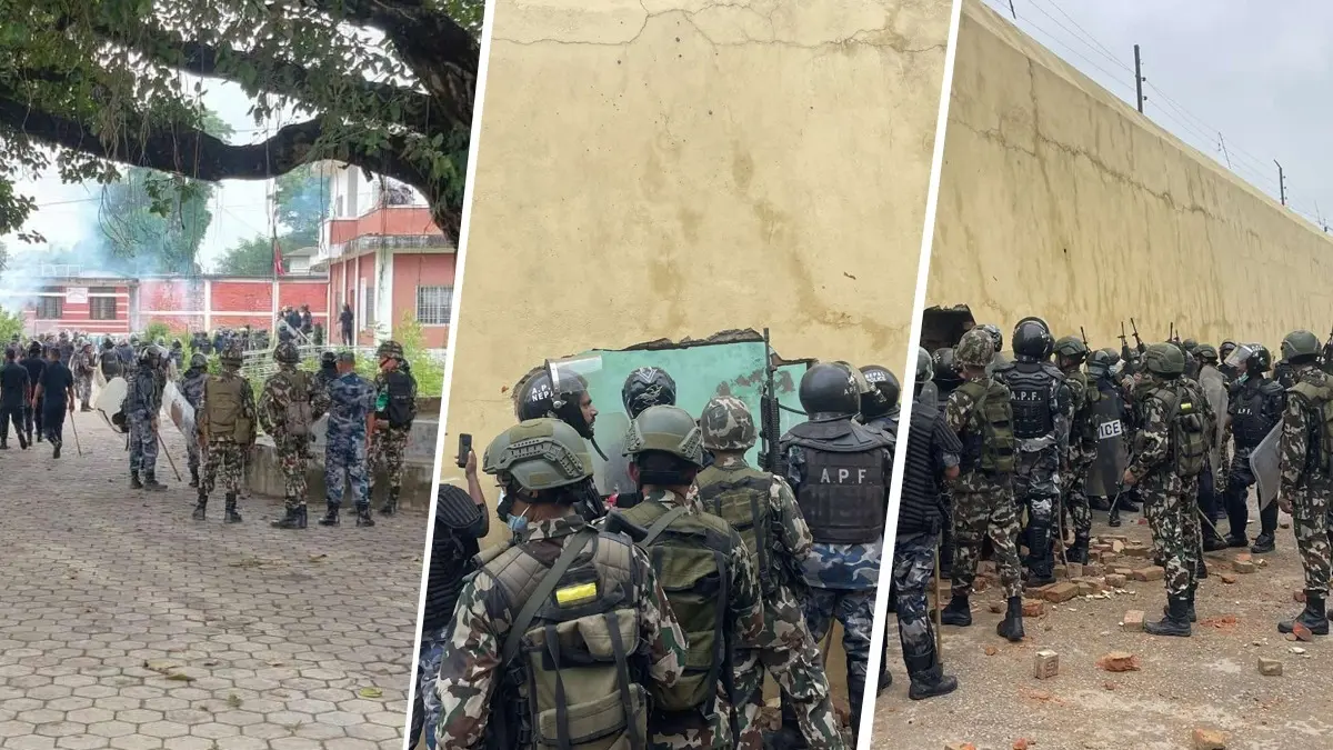 Prisoners escaped after Gen Z protesters stormed the jail compounds.