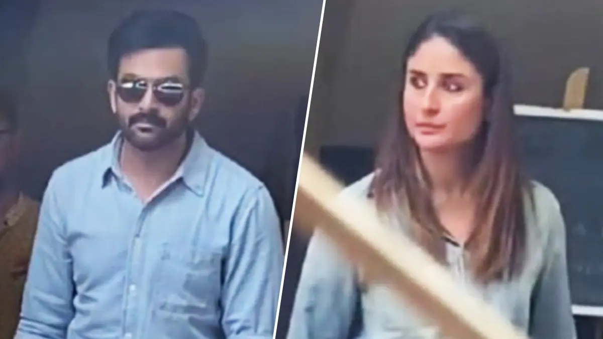 Prithviraj Sukumaran and Kareena Kapoor spotted in Mumbai