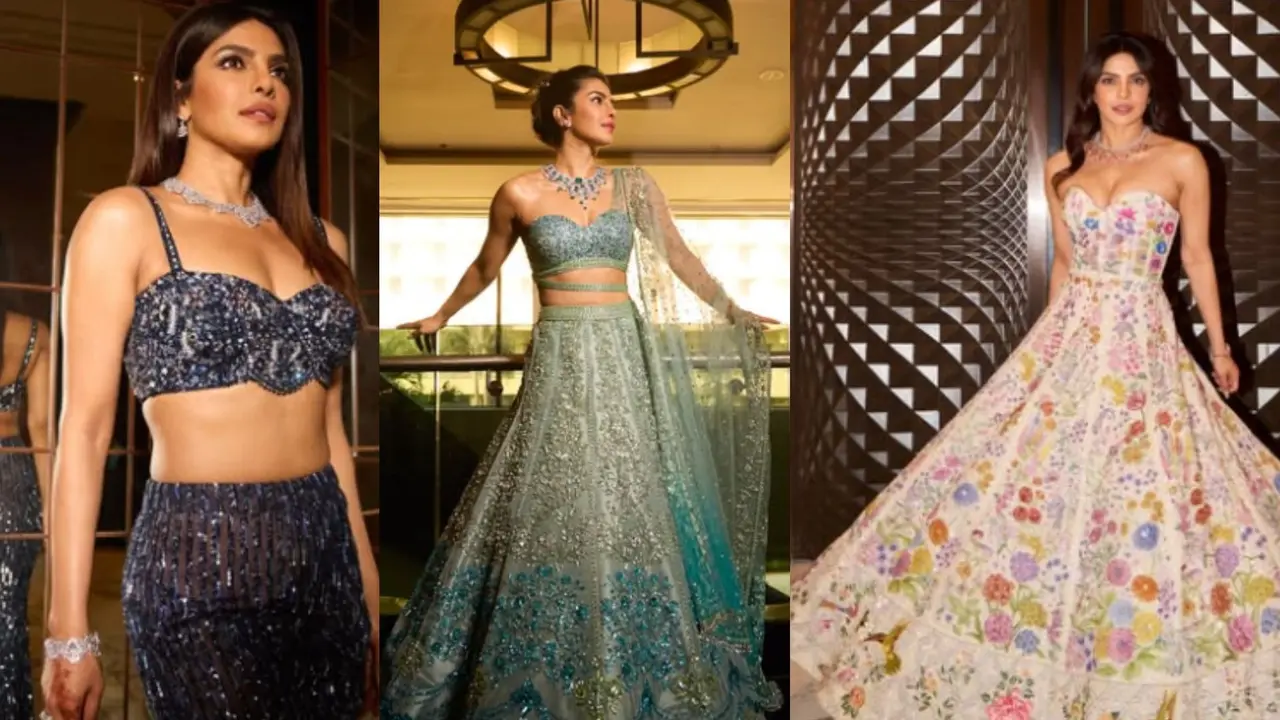 priyanka chopra looks at brother wedding