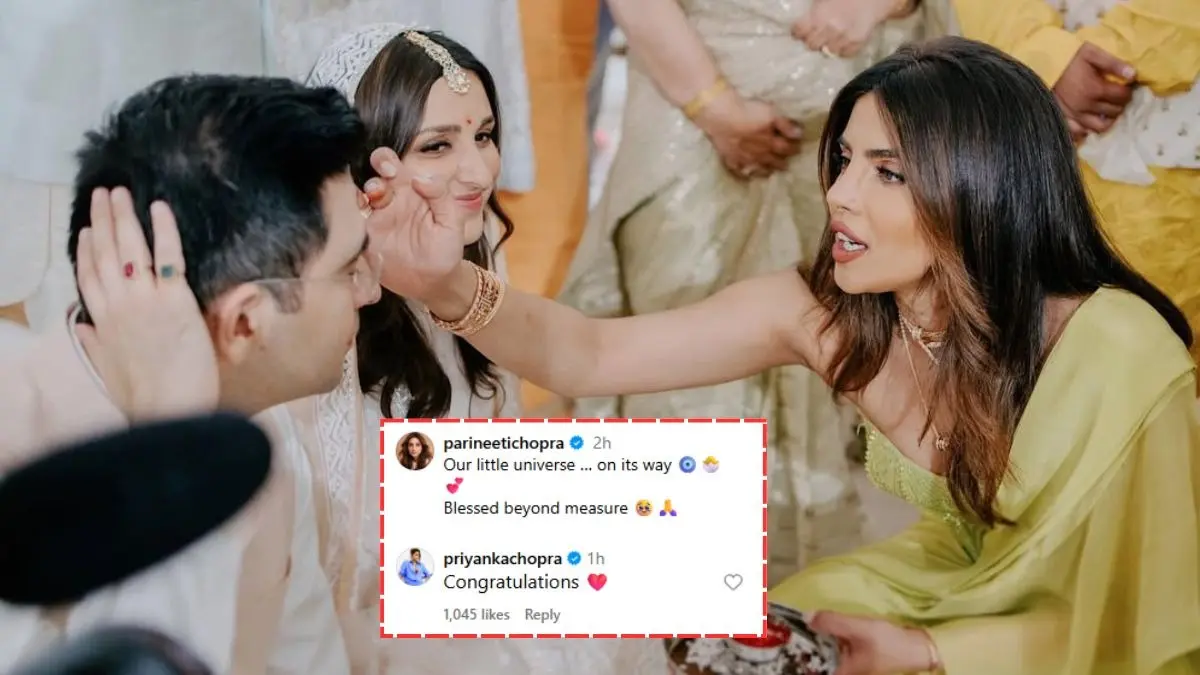 Priyanka Chopra Congratulates Parineeti Chopra-Raghav Chadha As They Announce First Pregnancy Priyanka Chopra on Parineeti Chopra's pregnancy