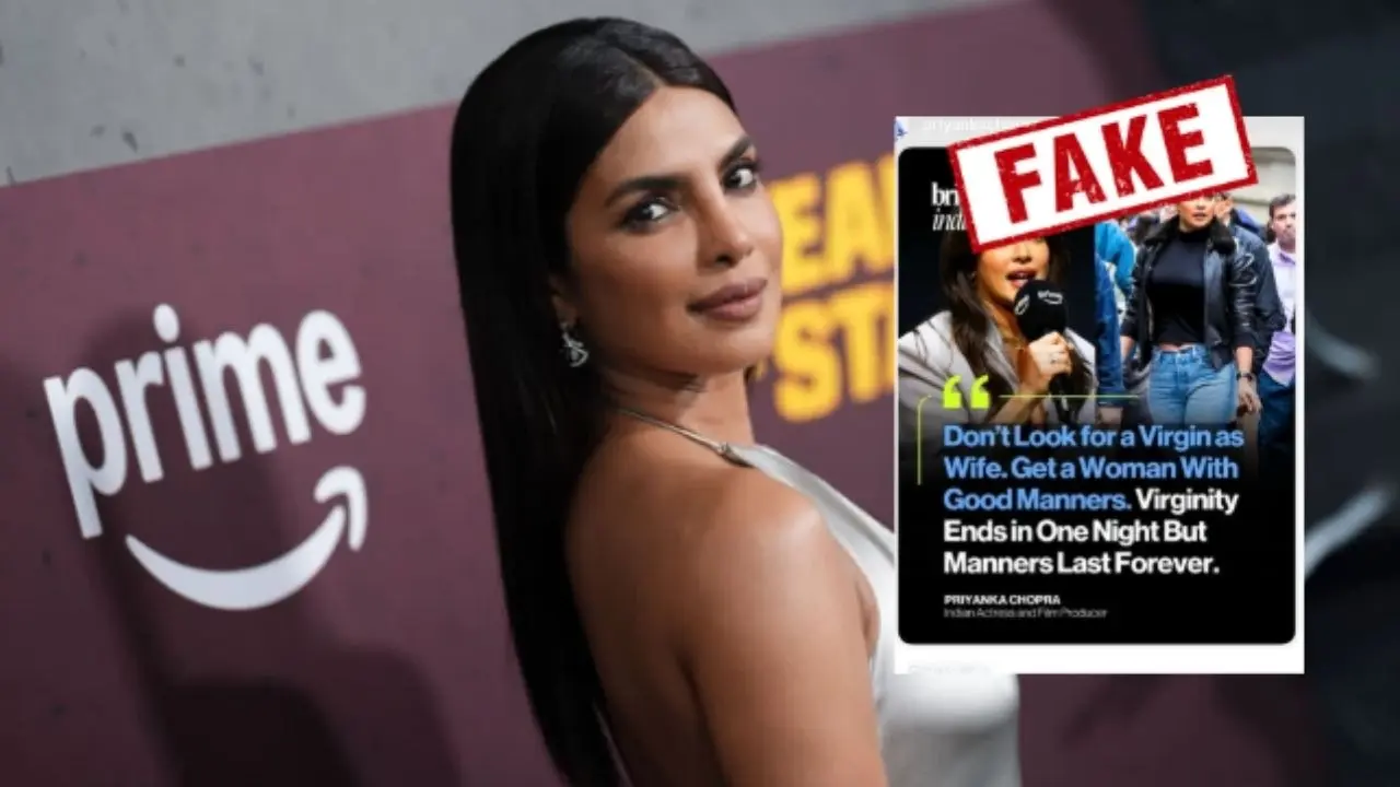 Priyanka Chopra Sets The Record Straight On 'Virgin Wife' Quote: This Is Not Me, Take A Minute... Priyanka Chopra Sets The Record Straight On 'Virgin Wife' Quote: This Is Not Me, Take A Minute...
