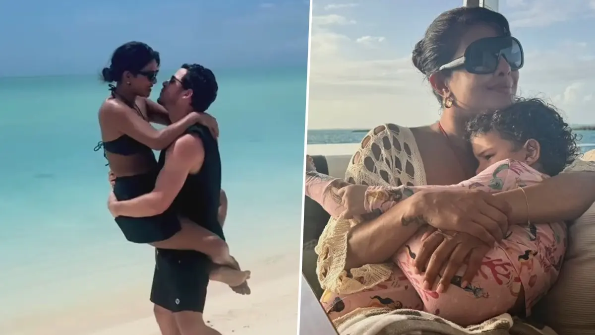 Priyanka Chopra Slips Into A Bikini For Her 43rd Birthday, Shares Adorable Moments With Nick Jonas ANd Malti Marie | Watch Priyanka Chopra shares moments from birthday getaway with Nick Jonas