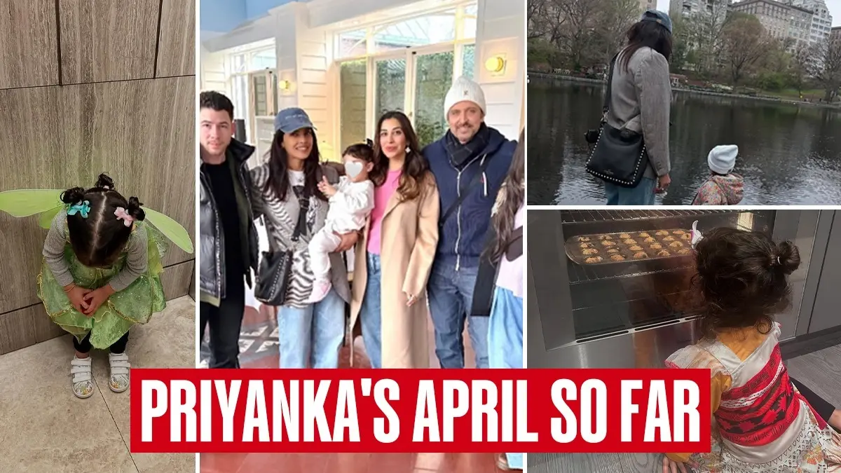 Priyanka Chopra's April Dump Is All About Backing With Daughter Malti Marie And Reuniting With Old Friend Hrithik Roshan Priyanka Chopra with family and friends.