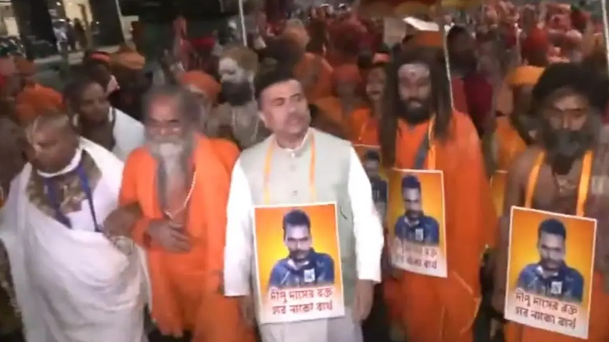 Protest Held Outside Bangladesh Deputy High Commission in Kolkata Over Atrocities Against Hindus