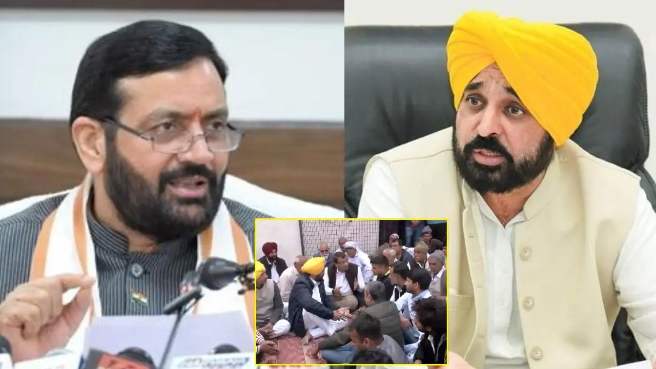 Punjab CM Bhagwant Mann criticized Haryana government