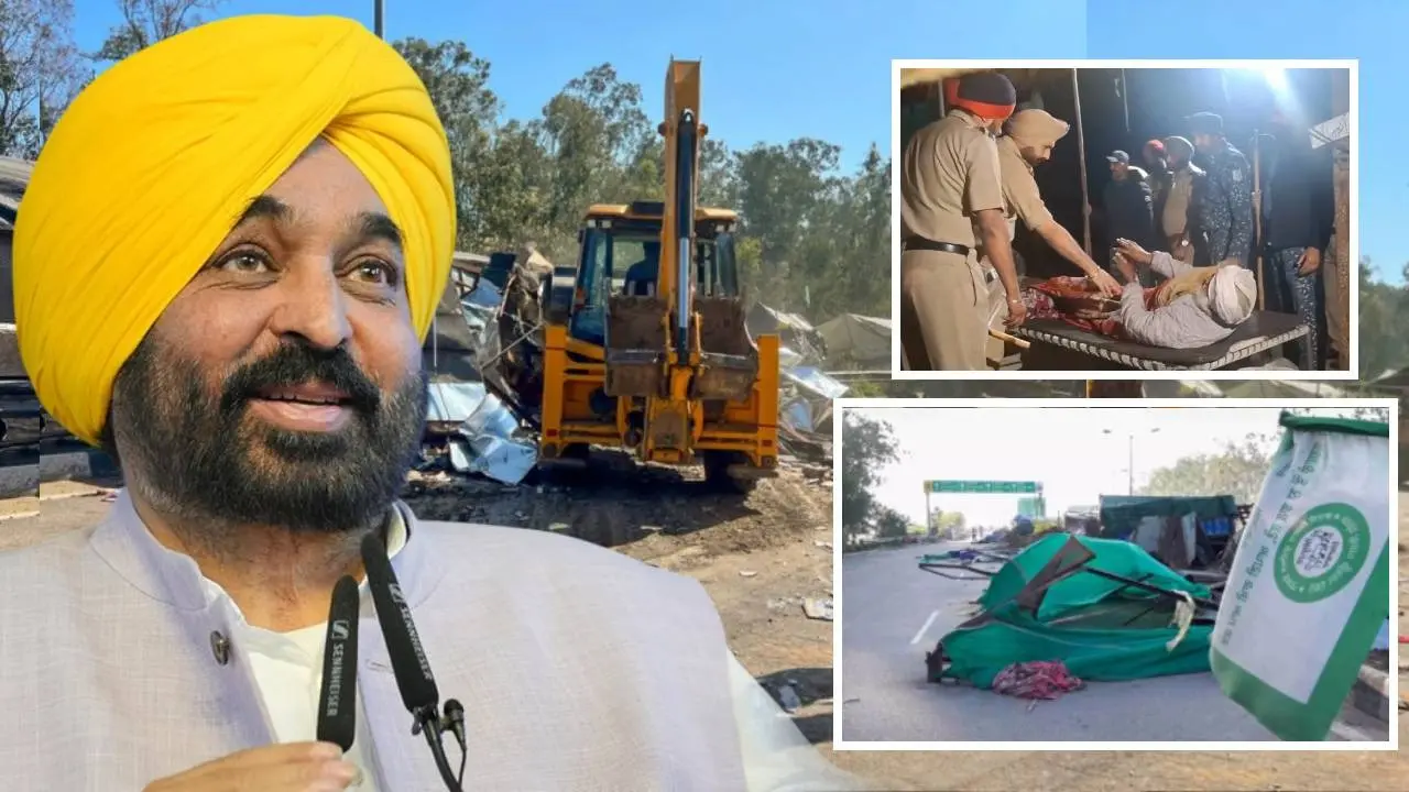 Punjab govt remove farmers from shambhu border