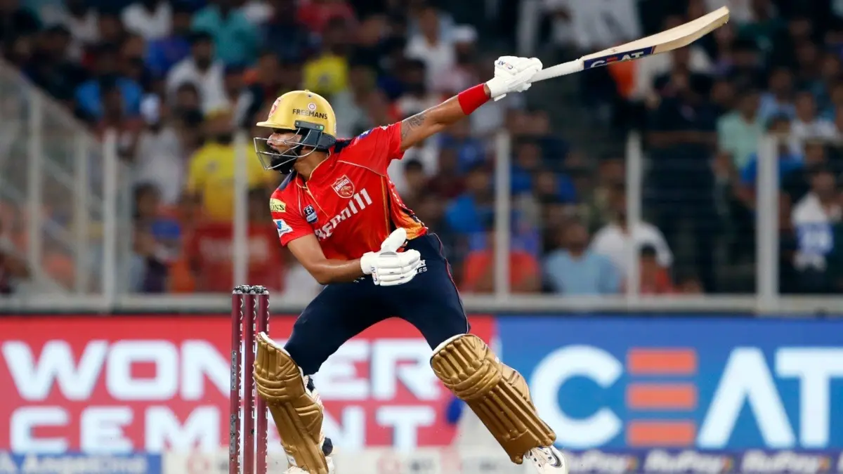 Punjab Kings skipper Shreyas Iyer in action during Qualifier 2 of the IPL 2025 against MI