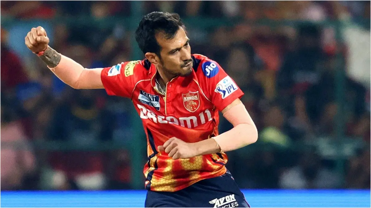 Punjab Kings spinner Yuzvendra Chahal celebrates wicket during an IPL 2025 clash