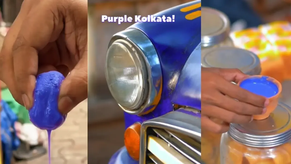 Purple Rasgulla, Tea And Taxi, IPL 2025 Fever Grips Kolkata As The City Turns Into Purple And Gold Ahead Of Crucial LSG Clash Purple themed taxi and eatables