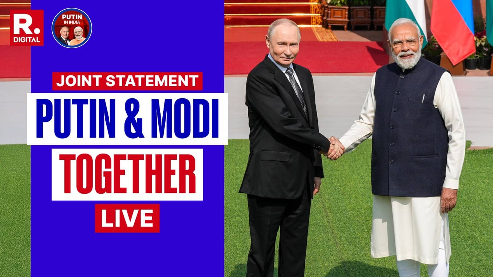 Putin In India Day 2 LIVE: 'Trust Is Our Biggest Strength': PM Modi and Russian President Vladimir Putin Deliver Joint Press Statements at Hyderabad House.